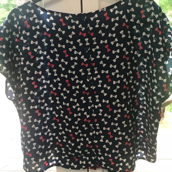 Divided by H&M Navy Bow Top - Picture 2 of 3